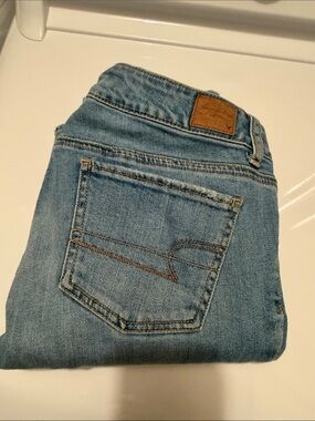 American Eagle Outfitters Light Blue Straight Leg Jeans